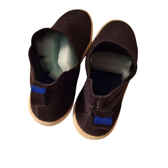 Rothys Pull On Ankle High Sneakers No Laces Black over white soles Minimalist - Picture 6 of 6